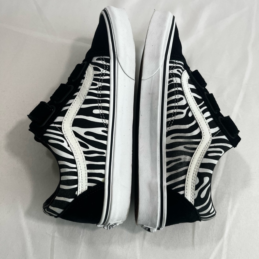 Vans Old Skool Zebra Skate Sneakers W 9 M 7.5 Unisex, Straps - Picture 4 of 11